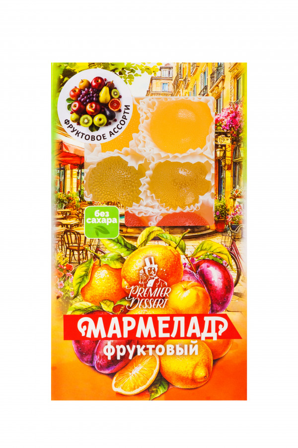 №2 Мармелад Премиум Десерт ФРУКТОВЫЙ (ананас, яблоко, гранат) 200г    в Всеволожске