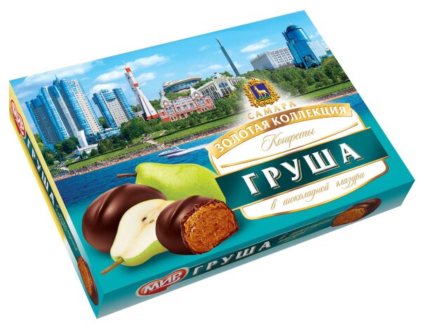 №2 КФ МИР Груша в шоколадной глазури 160г  в Всеволожске