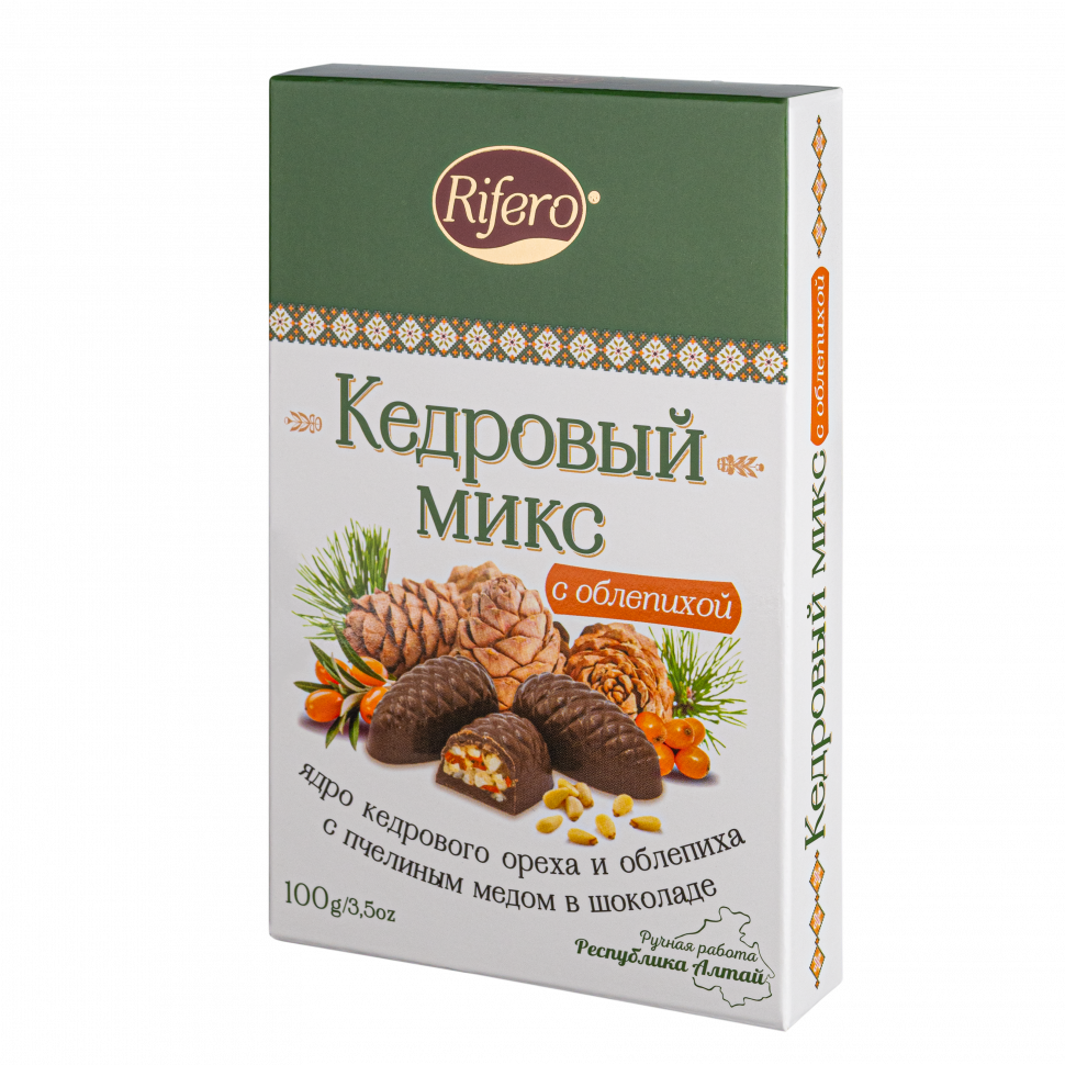  Риф и ко Конфеты "Кедровый микс ОБЛЕПИХА" 100г      в Всеволожске