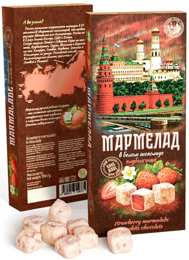  Сладарт Мармелад Клубничный в белом шоколаде, 150г   в Всеволожске