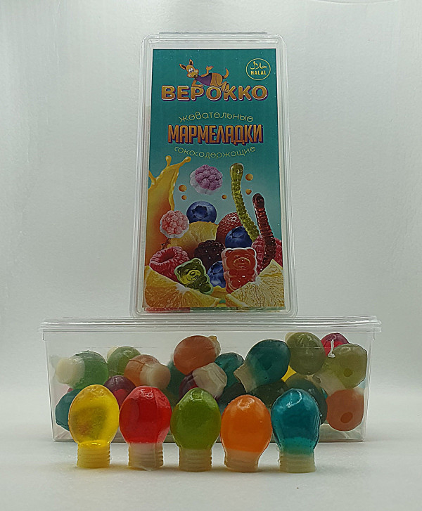№2 Жевательный мармелад Лампочки, 250г      в Всеволожске